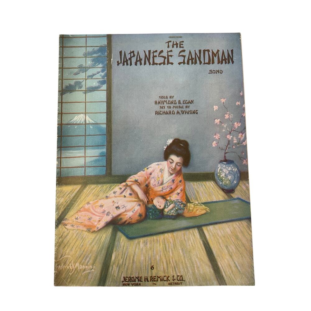 The Japanese Sandman Song Sheet Music Raymond Egan Richard Whiting‎